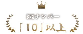 BMSナンバー「10」以上