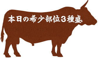 厳選素材の3種盛り